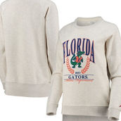Women's League Collegiate Wear Oatmeal Florida Gators Academy Raglan Pullover Sweatshirt