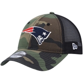 Youth New Era Camo/Black New England Patriots Trucker 9TWENTY Snapback Hat