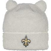 Toddler New Era White New Orleans Saints Furry Knit Beanie