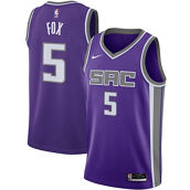 Men's Nike De'Aaron Fox Purple Sacramento Kings 2020/21 Swingman Jersey - Icon Edition