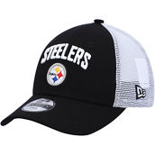 Preschool New Era Black/White Pittsburgh Steelers Team Title 9FORTY Snapback Hat