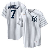 Men's Nike Mickey Mantle White New York Yankees Home Cooperstown Collection Player Jersey