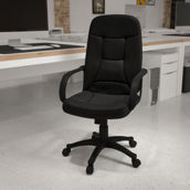 Flash Furniture High Back Glove Vinyl Executive Swivel Office Chair with Arms