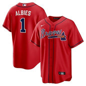 Nike Men's Ozzie Albies Red Atlanta Braves Alternate Replica Player Name Jersey