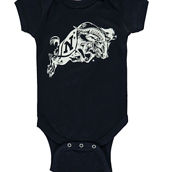 Two Feet Ahead Newborn & Infant Navy Navy Midshipmen Big Logo Bodysuit