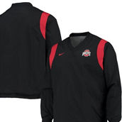 Men's Nike Black Ohio State Buckeyes Rev Pullover Windbreaker Jacket
