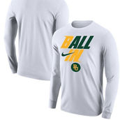 Men's Nike White Baylor Bears Legend Bench Long Sleeve T-Shirt