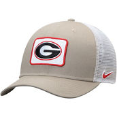 Men's Nike Khaki Georgia Bulldogs Classic 99 Trucker Adjustable Snapback Hat