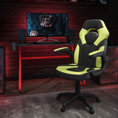 Flash Furniture Gaming Desk and Racing Chair Set with Cup Holder and Headphone Hook