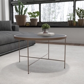 Flash Furniture Chelsea Collection Coffee Table with Metal Frame