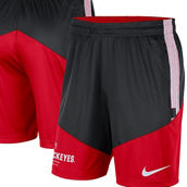 Men's Nike Black/Scarlet Ohio State Buckeyes Team Performance Knit Shorts