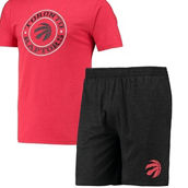 Men's Concepts Sport Black/Red Toronto Raptors T-Shirt & Shorts Sleep Set