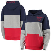 G-III 4Her by Carl Banks Women's Gray/Red Washington Capitals Gridiron Pullover Hoodie