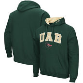 Colosseum Men's Green UAB Blazers Arch and Logo Pullover Hoodie