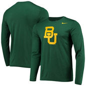 Men's Nike Green Baylor Bears School Logo Legend Performance Long Sleeve T-Shirt