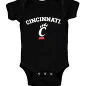 Infant Black Cincinnati Bearcats Arch & Logo Bodysuit