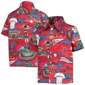 Youth Reyn Spooner Blue Los Angeles Angels Scenic Button-Up Top