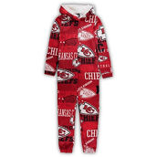 Women's Concepts Sport Red Kansas City Chiefs Ensemble Microfleece Union Full-Zip Suit