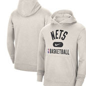 Men's Nike White Brooklyn Nets 2021-2022 Spotlight On Court Performance Practice Pullover Hoodie