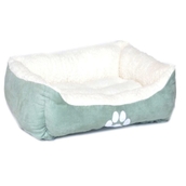 HappyCare Textiles Classic Reversible Rectangle Bolster Pet Bed