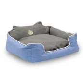 Happycare Tex durable rectangle High back bolster/Pet Bed