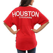 Women's Red Houston Cougars Oversized Spirit Jersey