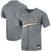 Nike Men's Charcoal Vanderbilt Commodores Replica Full-Button Baseball Jersey