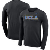 Nike Men's Black UCLA Bruins School Wordmark Logo Performance Legend Long Sleeve T-Shirt