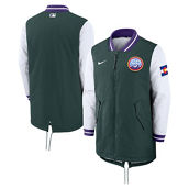 Nike Men's Green Colorado Rockies Authentic Collection 2022 City Connect Full-Zip Dugout Jacket
