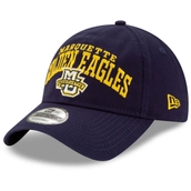Men's New Era Navy Marquette Golden Eagles Arch Over Logo 9TWENTY Adjustable Hat