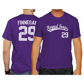 Original Retro Brand Men's Brandon Finnegan Purple TCU Horned Frogs NCAA Baseball T-Shirt