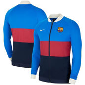 Men's Nike Blue Barcelona I96 Anthem Raglan Full-Zip Track Jacket