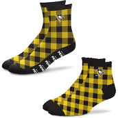 For Bare Feet Pittsburgh Penguins 2-Pack His & Hers Cozy Ankle Socks