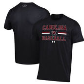Under Armour Men's Black South Carolina Gamecocks Baseball Stack Performance T-Shirt