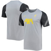 Men's Nike Gray Liverpool Performance Strike Raglan T-Shirt