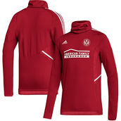 Men's adidas Red Atlanta United FC COLD.RDY Raglan Warmup Pullover Jacket