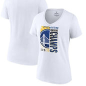 Fanatics Branded Women's White Golden State Warriors 2022 Western Conference s Locker Room V-Neck T-Shirt