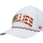 Men's '47 White Philadelphia Phillies Flag Flutter Hitch Snapback Hat