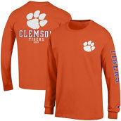 Champion Men's Orange Clemson Tigers Team Stack Long Sleeve T-Shirt