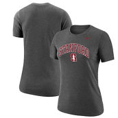 Women's Nike Heathered Charcoal Stanford Cardinal Arch Performance T-Shirt