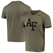 Nike Men's Olive Air Force Falcons Tonal Logo Legend Performance T-Shirt