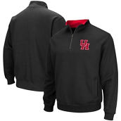 Men's Colosseum Black Houston Cougars Tortugas Logo Quarter-Zip Pullover Jacket