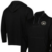 Men's Black Charlotte FC Baja Fleece V-Neck Pullover Hoodie
