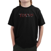 LA Pop Art Boy's Word Art T-shirt - THE NEIGHBORHOODS OF TOKYO