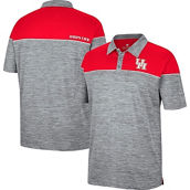 Colosseum Men's Heathered Gray/Red Houston Cougars Birdie Polo