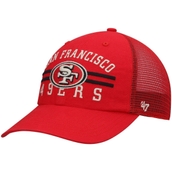 Men's '47 Scarlet San Francisco 49ers Highpoint Trucker Clean Up Snapback Hat