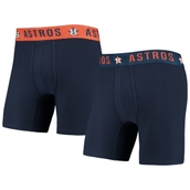 Men's Concepts Sport Navy/Orange Houston Astros Two-Pack Flagship Boxer Briefs Set