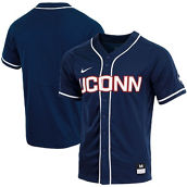 Nike Men's Navy UConn Huskies Replica Full-Button Baseball Jersey