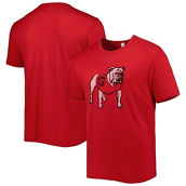 Men's Alternative Apparel Red Georgia Bulldogs Vintage Logo Keeper T-Shirt