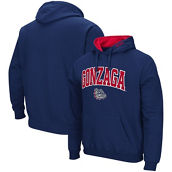 Colosseum Men's Navy Gonzaga Bulldogs Arch and Logo Pullover Hoodie